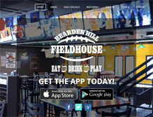 Tablet Screenshot of beardenhillfieldhouse.com